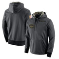 Qdoa NY.Jets Gray Pullover Hoodies Limited Game Blank Player Stitched Jerseys
