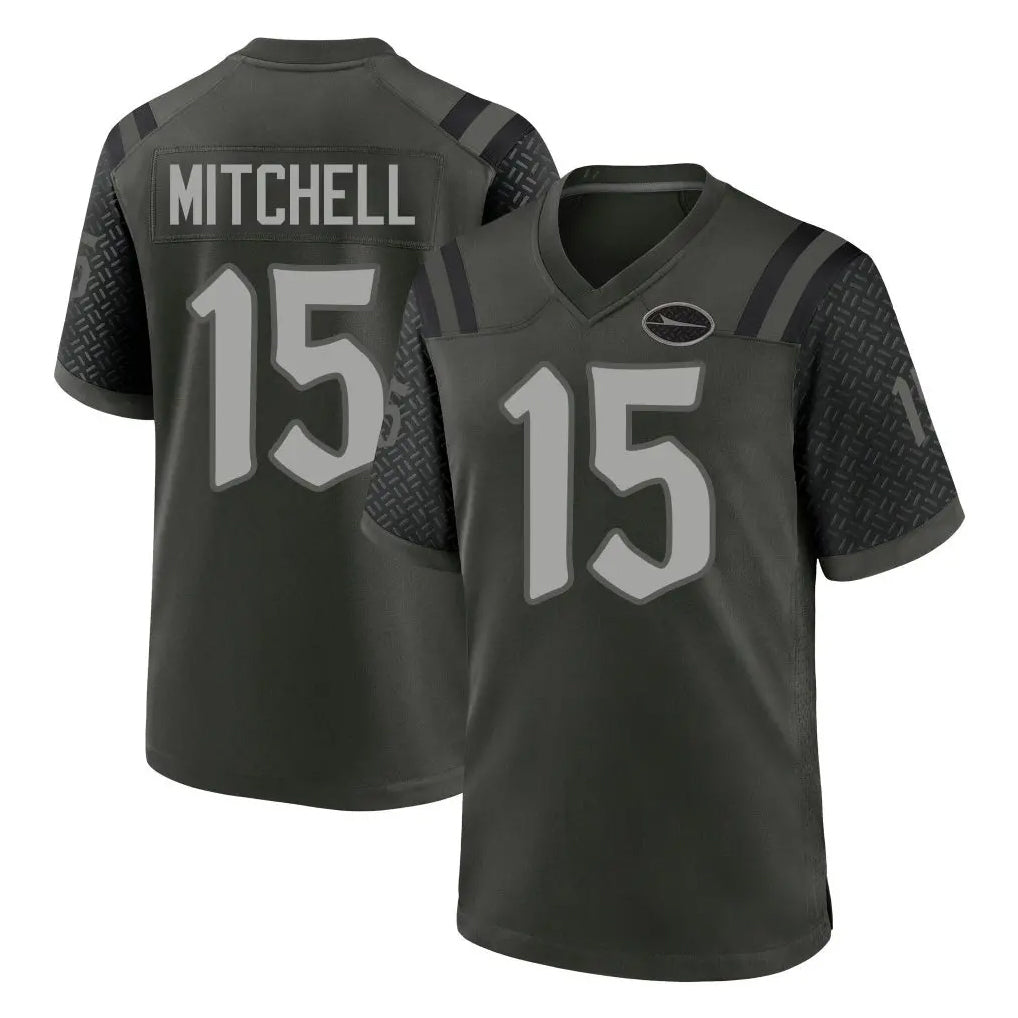 Qdoa NY.Jets #15 Adonai Mitchell Player Green 2025 Rivalries Collection Home Game Stitched Jerseys