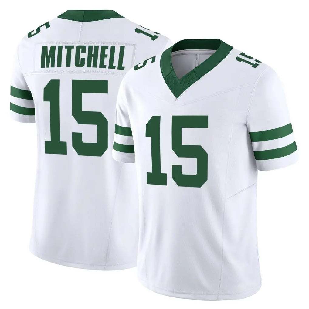 Qdoa NY.Jets #15 Adonai Mitchell Player White Limited Classic Vapor F.U.S.E. Home Game Stitched Jerseys