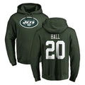 Qdoa NY.Jets #20 Breece Hall Player Green LOGO Pullover Hoodies Limited Game Stitched Jerseys