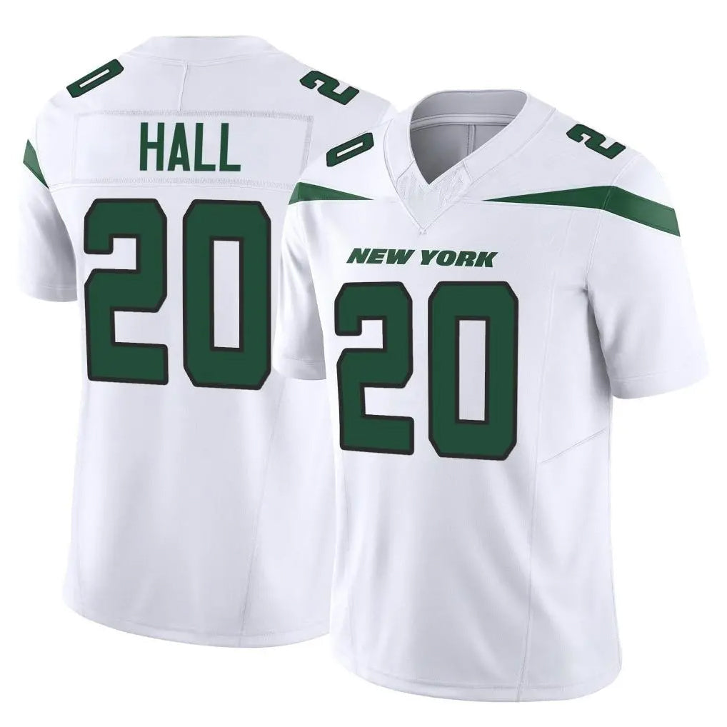 Qdoa NY.Jets #20 Breece Hall Player White Limited Vapor F.U.S.E. Home Game Stitched Jerseys