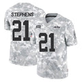 Qdoa NY.Jets #21 Brandon Stephens Player Arctic Camo Salute to Service Limited Game Stitched Jerseys