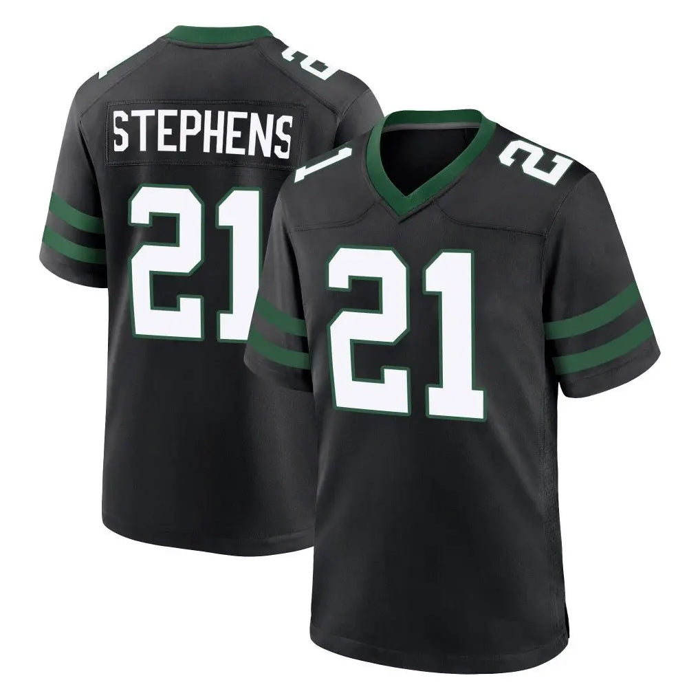 Qdoa NY.Jets #21 Brandon Stephens Player Black Legacy Home Game Stitched Jerseys