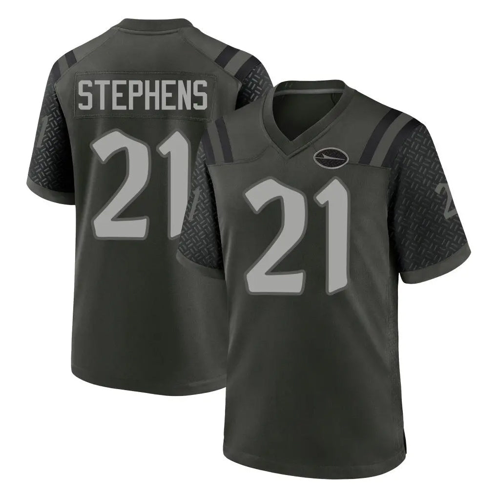 Qdoa NY.Jets #21 Brandon Stephens Player Green 2025 Rivalries Collection Home Game Stitched Jerseys