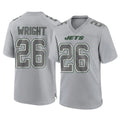 Qdoa NY.Jets #26 Nahshon Wright Player Gray Limited Atmosphere Fashion Home Game Stitched Jerseys