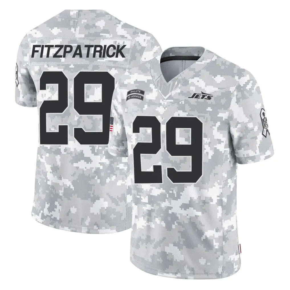 Qdoa NY.Jets #29 Minkah Fitzpatrick Player Arctic Camo Salute to Service Limited Game Stitched Jerseys