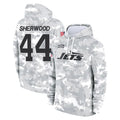 Qdoa NY.Jets #44 Jamien Sherwood Player Arctic Camo Salute to Service Pullover Hoodies Limited Game Stitched Jerseys