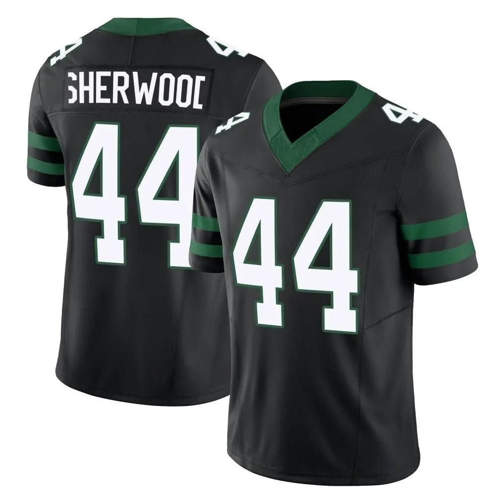 Qdoa NY.Jets #44 Jamien Sherwood Player Black Limited Legacy Vapor F.U.S.E. Home Game Stitched Jerseys