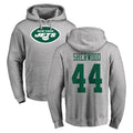 Qdoa NY.Jets #44 Jamien Sherwood Player Gray LOGO Pullover Hoodies Limited Game Stitched Jerseys