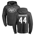 Qdoa NY.Jets #44 Jamien Sherwood Player Gray Pullover Hoodies Limited Game Stitched Jerseys