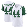 Qdoa NY.Jets #44 Jamien Sherwood Player White Classic Home Game Stitched Jerseys