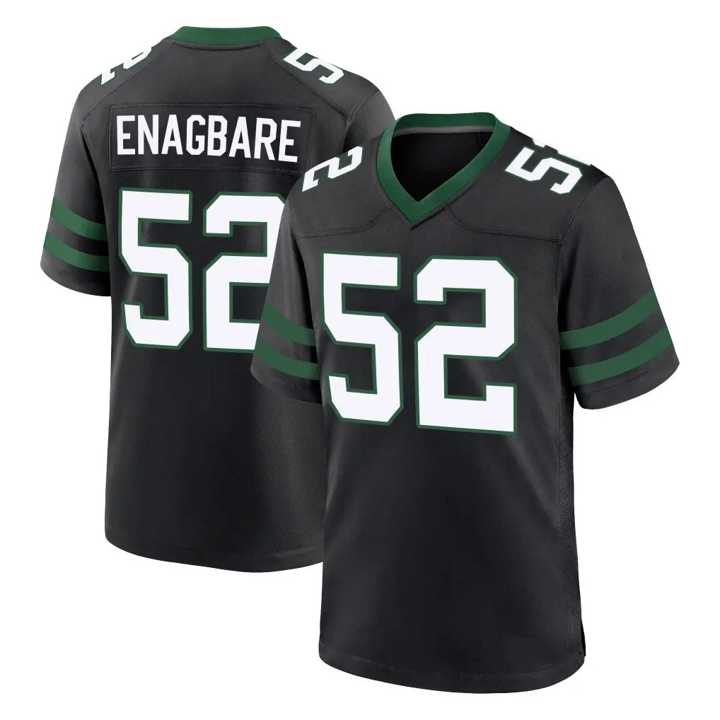 Qdoa NY.Jets #52 Kingsley Enagbare Player Black Legacy Home Game Stitched Jerseys