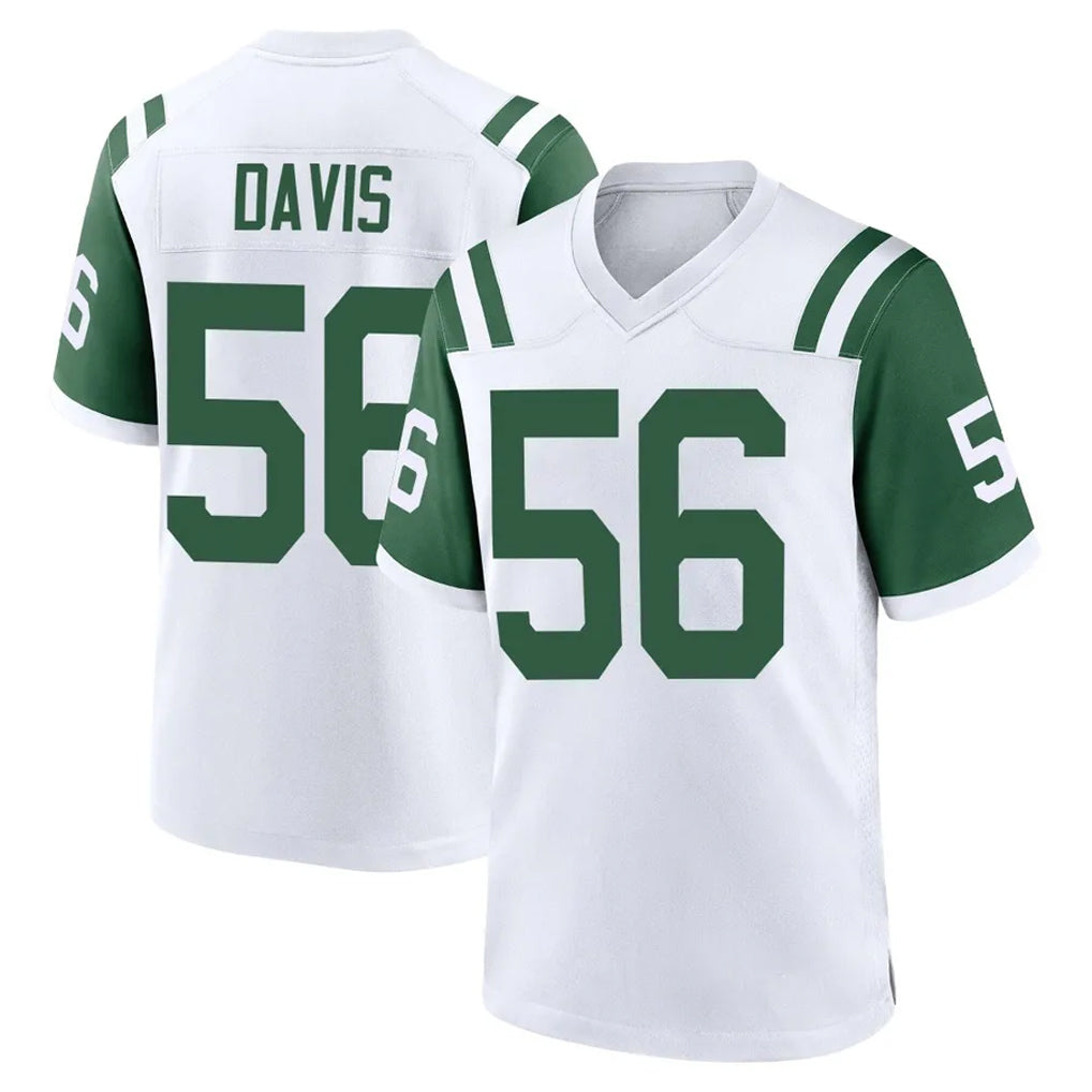 Qdoa NY.Jets #56 Demario Davis Player White Classic Home Game Stitched Jerseys