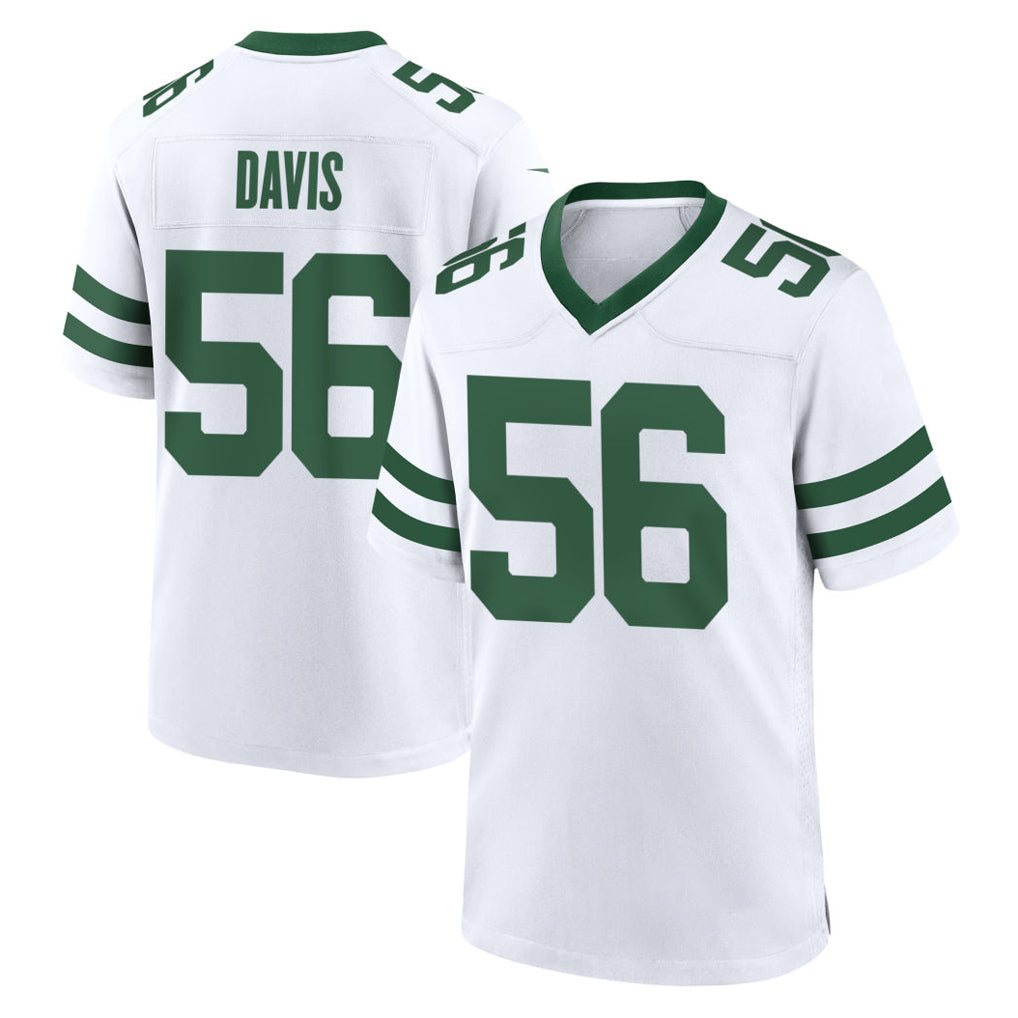 Qdoa NY.Jets #56 Demario Davis Player White Legacy Home Game Stitched Jerseys