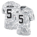 Qdoa NY.Jets #5 Garrett Wilson Player Arctic Camo Salute to Service Limited Game Stitched Jerseys