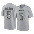 Qdoa NY.Jets #5 Garrett Wilson Player Gray Limited Atmosphere Fashion Home Game Stitched Jerseys