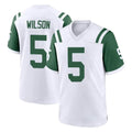 Qdoa NY.Jets #5 Garrett Wilson Player White Classic Home Game Stitched Jerseys