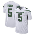 Qdoa NY.Jets #5 Garrett Wilson Player White Spotlight Home Game Stitched Jerseys