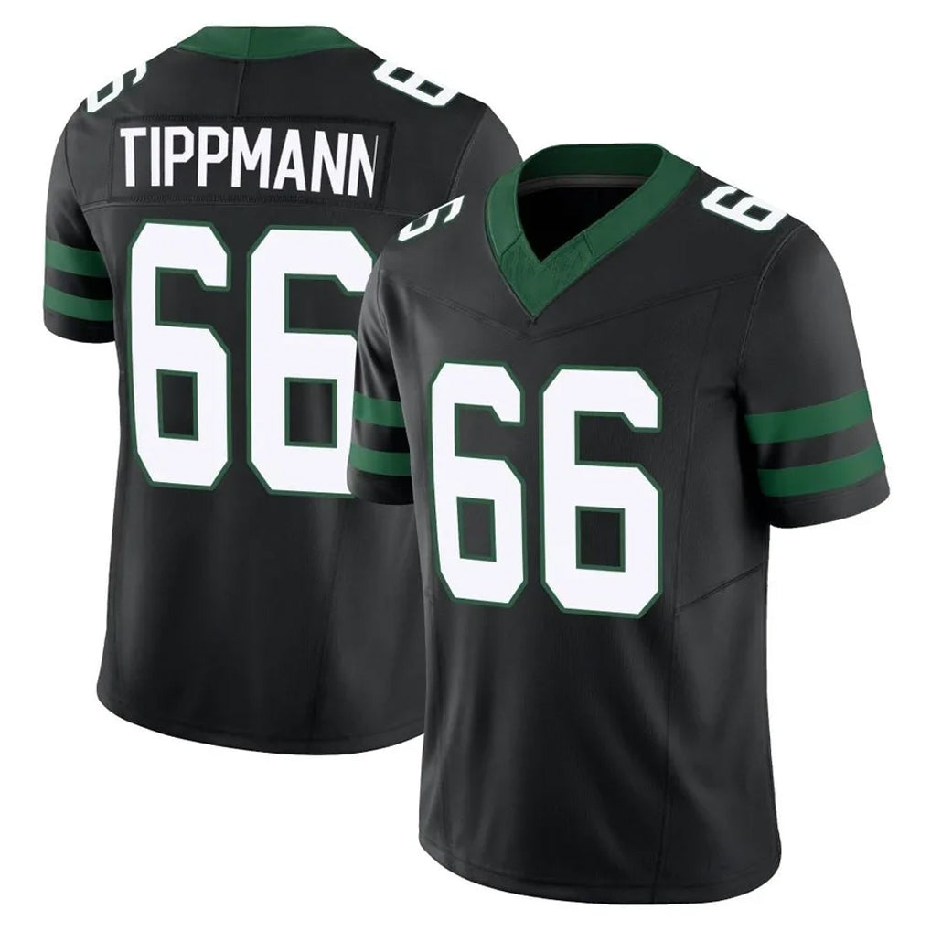 Qdoa NY.Jets #66 Joe Tippmann Player Black Limited Legacy Vapor F.U.S.E. Home Game Stitched Jerseys