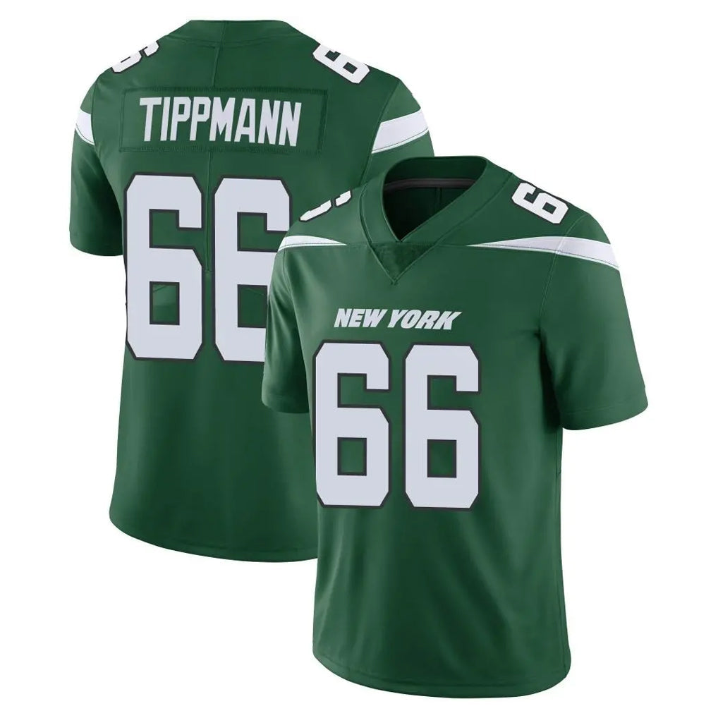 Qdoa NY.Jets #66 Joe Tippmann Player Green Limited Vapor Home Game Stitched Jerseys
