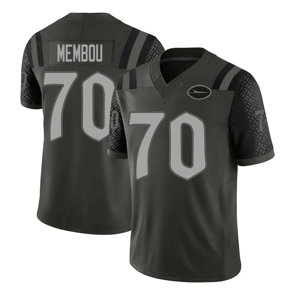 Qdoa NY.Jets #70 Armand Membou Player Green Limited 2025 Rivalries Collection Home Game Stitched Jerseys