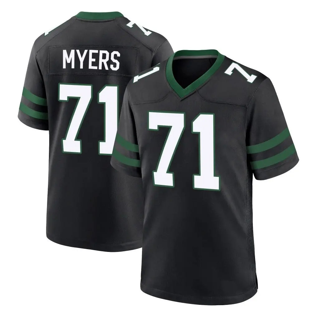 Qdoa NY.Jets #71 Josh Myers Player Black Legacy Home Game Stitched Jerseys