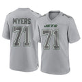 Qdoa NY.Jets #71 Josh Myers Player Gray Limited Atmosphere Fashion Home Game Stitched Jerseys