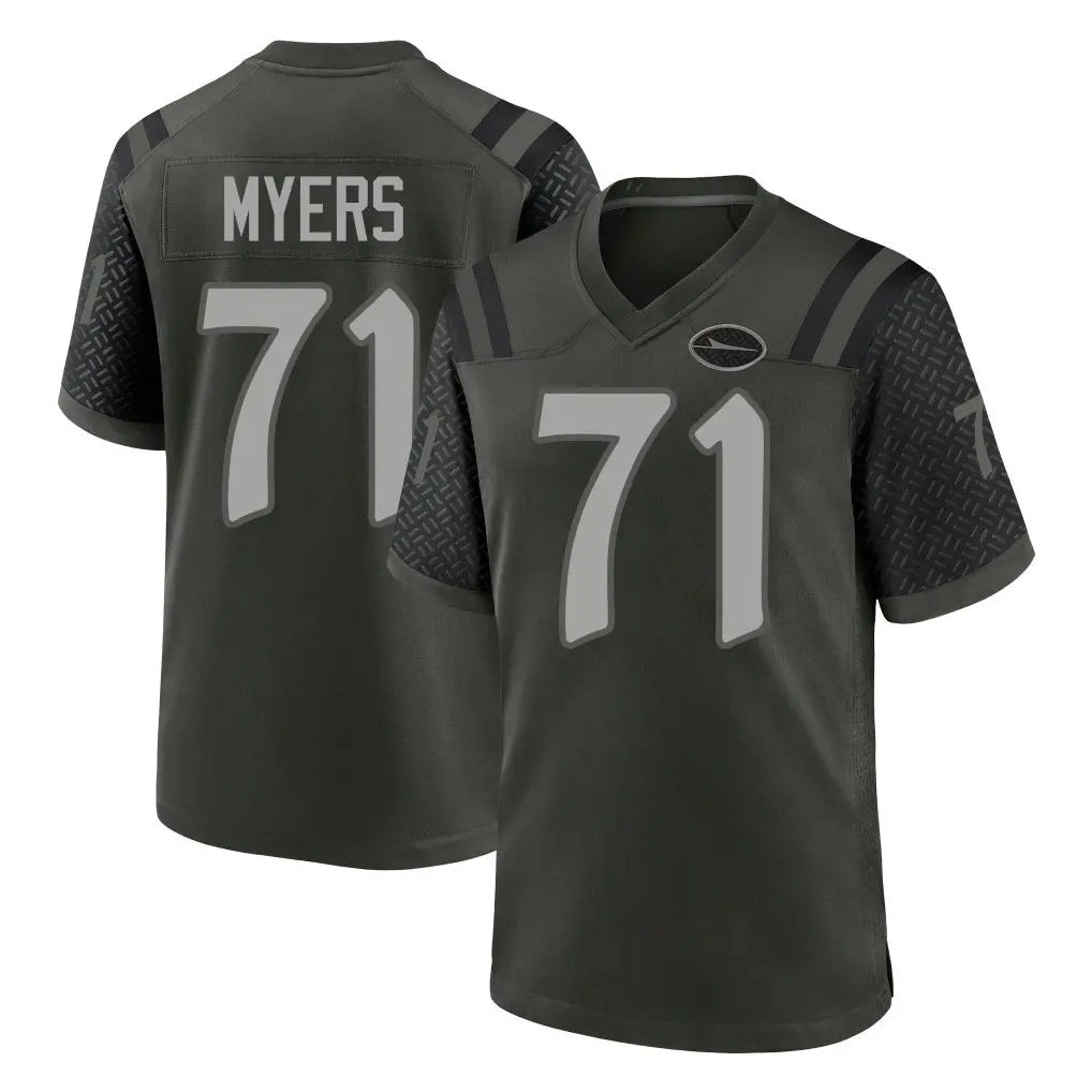 Qdoa NY.Jets #71 Josh Myers Player Green 2025 Rivalries Collection Home Game Stitched Jerseys