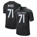 Qdoa NY.Jets #71 Josh Myers Player Stealth Black Home Game Stitched Jerseys