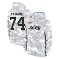 Qdoa NY.Jets #74 Olu Fashanu Player Arctic Camo Salute to Service Pullover Hoodies Limited Game Stitched Jerseys