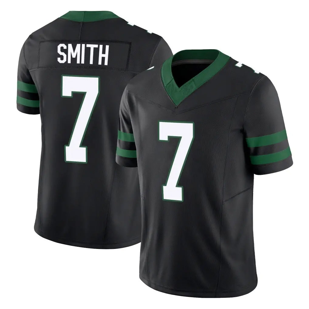 Qdoa NY.Jets #7 Geno Smith Player Black Limited Legacy Vapor F.U.S.E. Home Game Stitched Jerseys