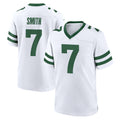 Qdoa NY.Jets #7 Geno Smith Player White Legacy Home Game Stitched Jerseys