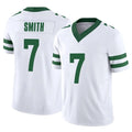 Qdoa NY.Jets #7 Geno Smith Player White Legacy Limited Vapor F.U.S.E. Home Game Stitched Jerseys