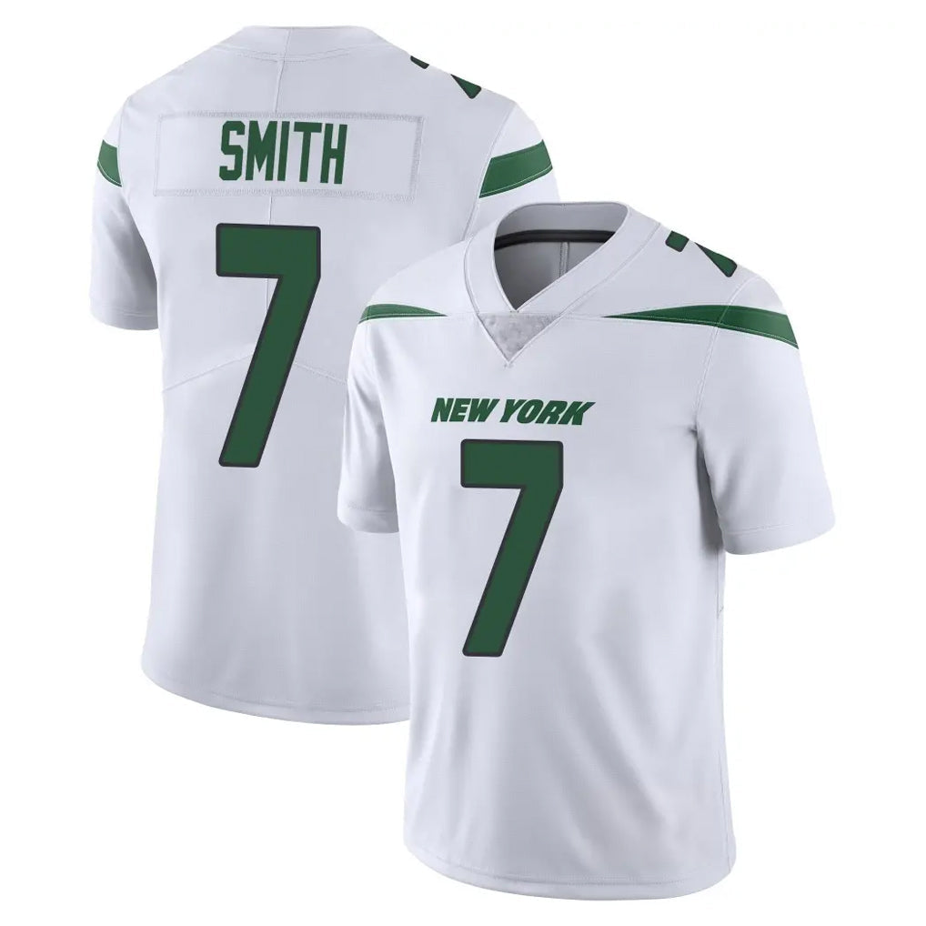 Qdoa NY.Jets #7 Geno Smith Player White Spotlight Limited Vapor Home Game Stitched Jerseys