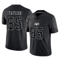 Qdoa NY.Jets #85 Mason Taylor Player Stealth Black Limited Reflective Home Game Stitched Jerseys