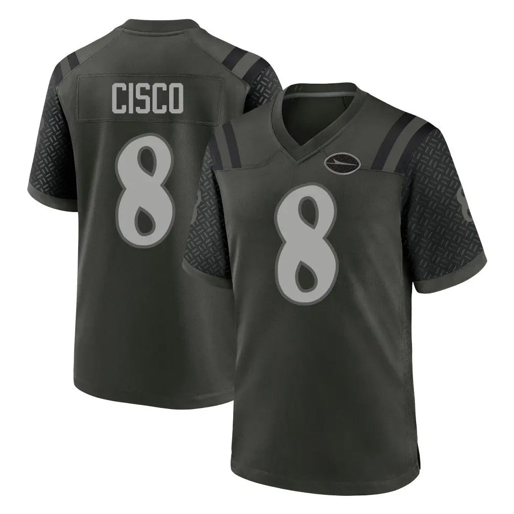 Qdoa NY.Jets #8 Andre Cisco Player Green 2025 Rivalries Collection Home Game Stitched Jerseys