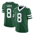 Qdoa NY.Jets #8 Andre Cisco Player Green Legacy Limited Vapor F.U.S.E. Home Game Stitched Jerseys