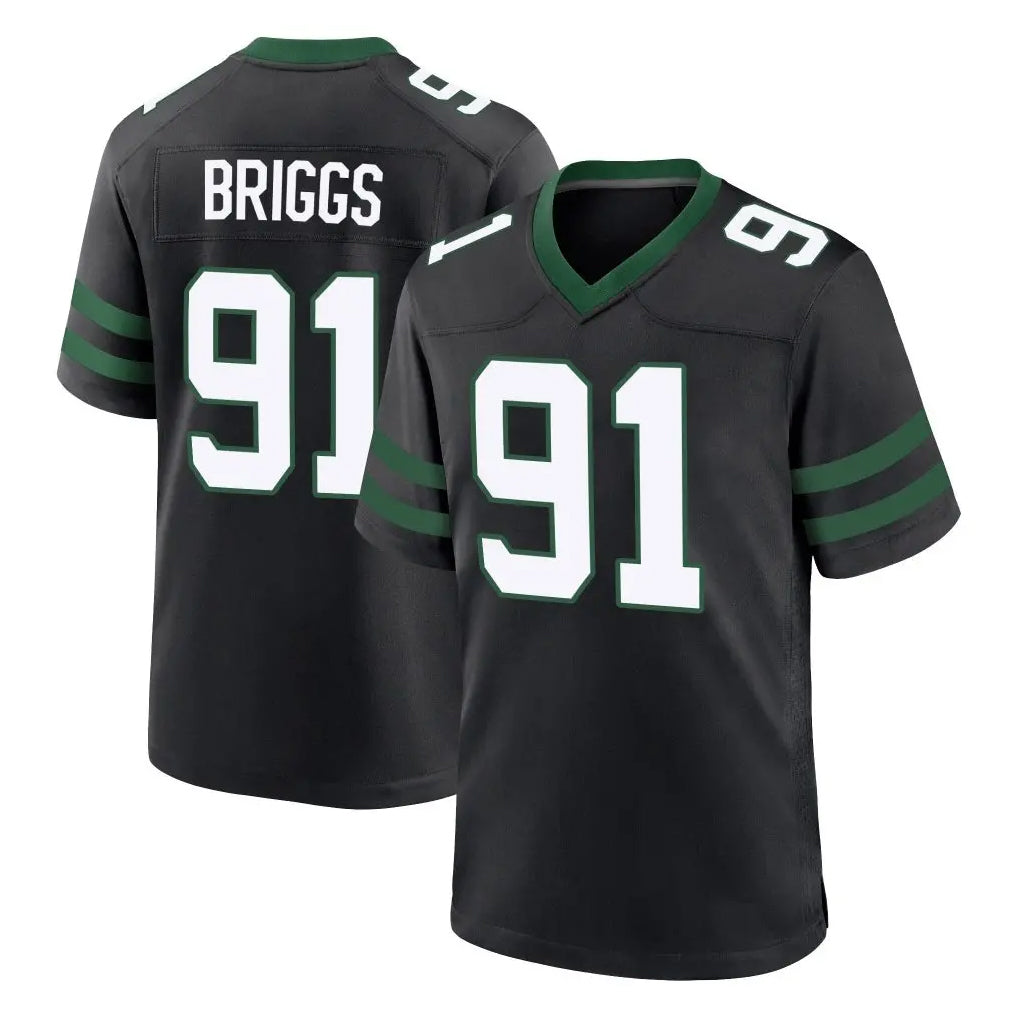 Qdoa NY.Jets #91 Jowon Briggs Player Black Legacy Home Game Stitched Jerseys