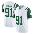 Qdoa NY.Jets #91 Jowon Briggs Player White Limited Classic Vapor F.U.S.E. Home Game Stitched Jerseys