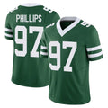 Qdoa NY.Jets #97 Harrison Phillips Player Green Legacy Limited Vapor F.U.S.E. Home Game Stitched Jerseys