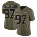 Qdoa NY.Jets #97 Harrison Phillips Player Olive 2025 Salute To Service Limited Stitched Jerseys