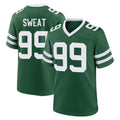 Qdoa NY.Jets #99 T'Vondre Sweat Player Green Legacy Home Game Stitched Jerseys