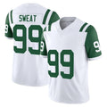 Qdoa NY.Jets #99 T'Vondre Sweat Player White Limited Classic Vapor F.U.S.E. Home Game Stitched Jerseys