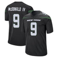 Qdoa NY.Jets #9 Will McDonald IV Player Stealth Black Home Game Stitched Jerseys