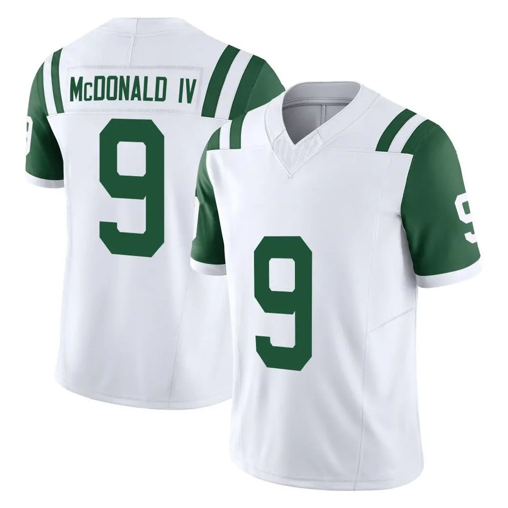 Qdoa NY.Jets #9 Will McDonald IV Player White Limited Classic Vapor F.U.S.E. Home Game Stitched Jerseys