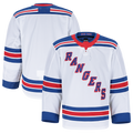 Qdoa NY.Rangers White Away Authentic Pro Jerseys