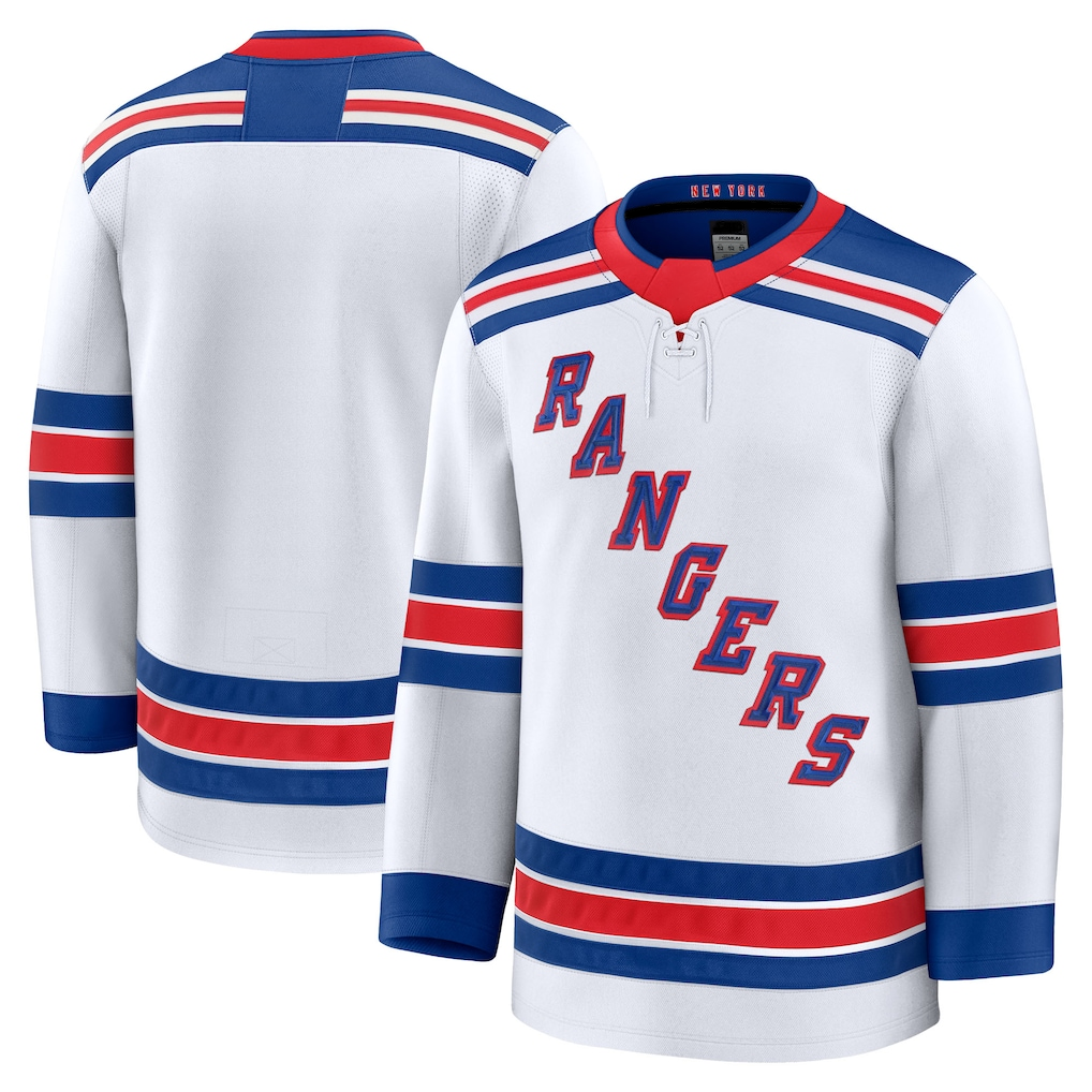 Qdoa NY.Rangers White Away Premium Jerseys