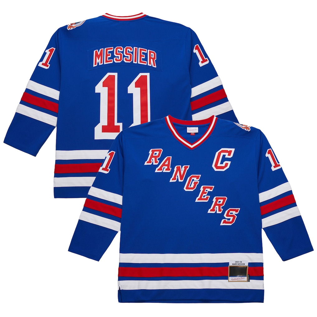 Qdoa NY.Rangers #11 Mark Messier Royal 1993-94 Power Play Jerseys