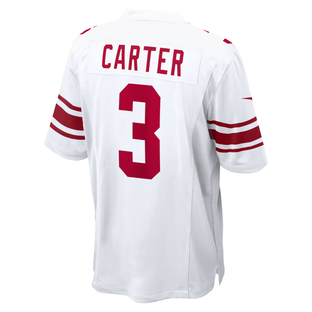 Qdoa NY.ork #3 Giants Abdul Carter  White Game Stitched Jerseys