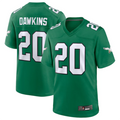 Qdoa P.Eagles #20 Brian Dawkins Green Alternate Retired Player Game Stitched American Stitched Jerseys